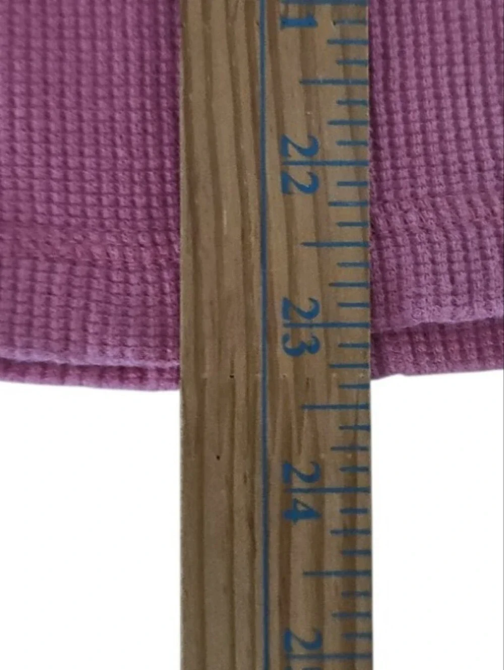 Sundance Cotton Waffle Knit Top Women L Rose Pink Snap Cuff Long Sleeve Shirt